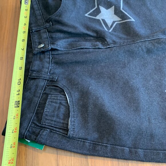 Women's jean with tags, embellished, wide leg, full rise, deep indigo - Picture 5 of 16